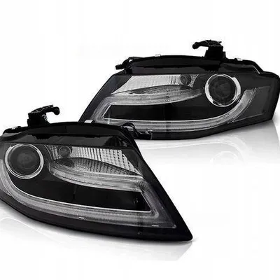 Lampy przednie reflektory Audi A4 B8 BLACK DRL
