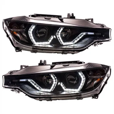 Zestaw Lamp Halogenowych Black DRL BMW 3 F30 F31 przed liftem 2012-2015
