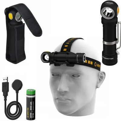 Latarka akumulatorowa czołowa sportowa mocna wizard c2 pro max lr 3870 lm