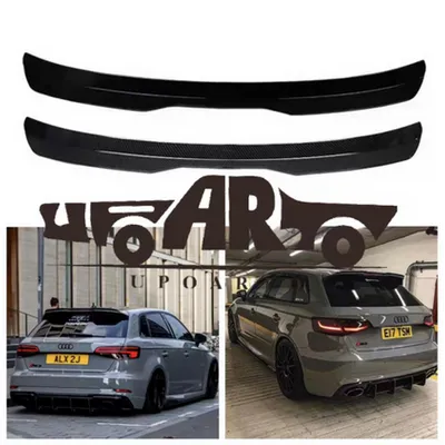Lotka skrzydło Gloss Black AUDI A3 2014-2020
