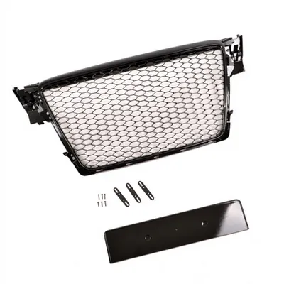 Grill sportowy Gloss Black z PDC  AUDI A4 B8 (8K) Sedan Avant przed liftem 2008-2012