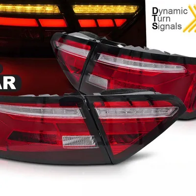 Tylne lampy LED Bar Red White SEQ Audi A5 2011–2016