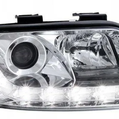 Lampy przednie reflektory Audi A6 CHROM DAYLIGHT