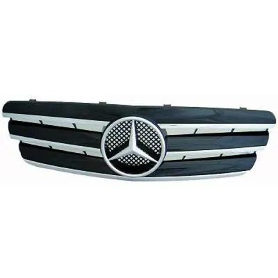 Grill przedni mercedes w203 00-07 black/chrom