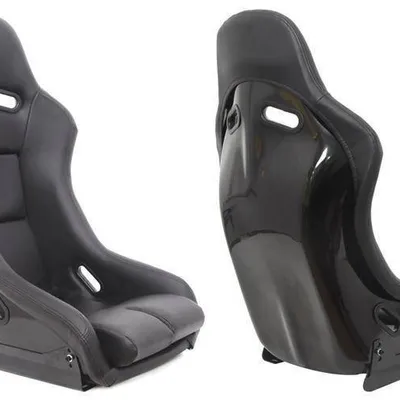 Fotel sportowy GTR Skóra Black