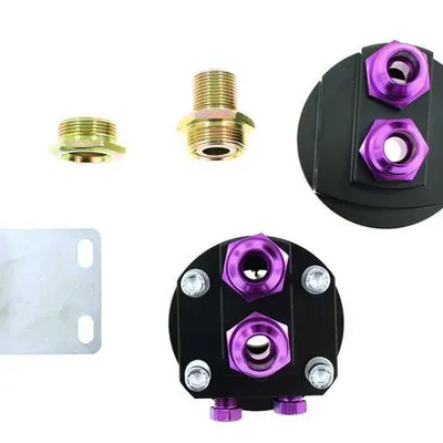 Oil Relocation Kit TurboWorks AN10 Black