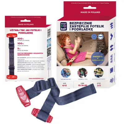 Smart Kid Belt Pas bezpieczeństwa zamiast fotelika ECE
