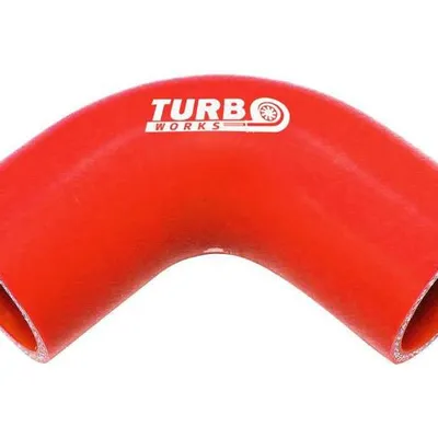 Kolanko 90st TurboWorks Red 70mm