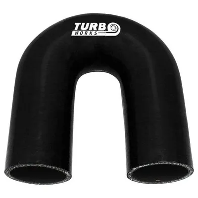 Kolanko 180st TurboWorks Black 38mm