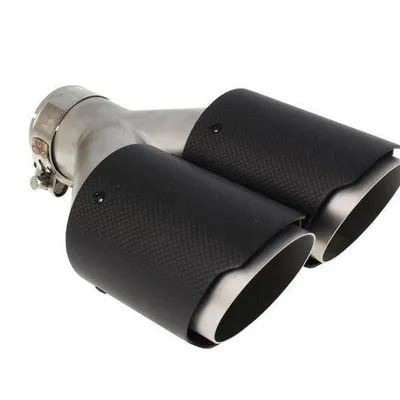 Podwójna Końcówka tłumika 2x89mm wejście 57mm Carbon L