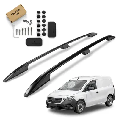Relingi dachowe Mercedes-Benz Citan II W420 L1 | Standard 2021- Czarny SHORT
