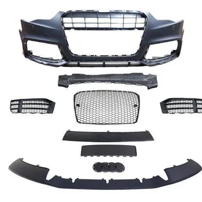 Zderzak przedni + Grill Chrom-Czarny Audi A5 8T 13-16 RS5 Style