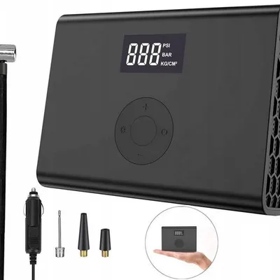 Kompresor Samochodowy Pompka Sprężarka 12v Led Lcd