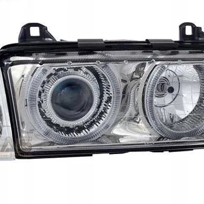 Reflektory lampy przednie BMW E36 CHROM Sedan Tori