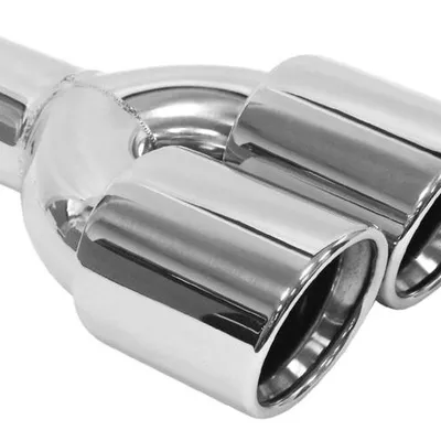 Podwójna Końcówka Tłumika 2x89mm wejście 63mm Polerowana