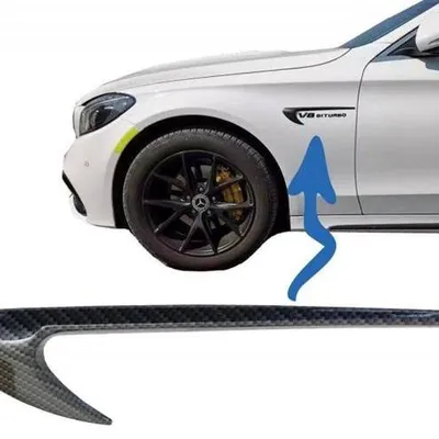 Boczne wloty mercedes w205 look e213 carbon