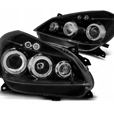 Lampy Reflektory Renault Clio 3 05-09 Ringi Black