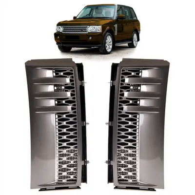 Zestaw kratek przedniego błotnika srebrny LAND ROVER RANGE ROVER III L322 2002-2013