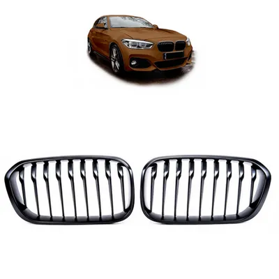 Grill sportowy pojedyncze żeberka Matt Black BMW 1 F20 F21 Facelift 2015-2019