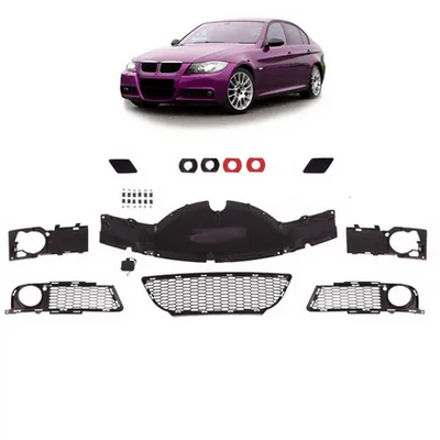 Zestaw akcesoriów do przedniego zderzaka BMW 3 E90 E91 przed liftem 2005-2008