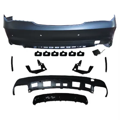 Tylny zderzak sport PDC zestaw z dyfuzorem MERCEDES CLA C117 przed liftem 2013-2016