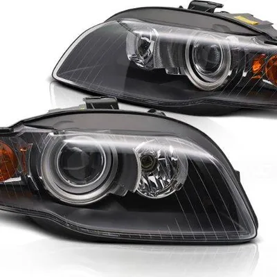 Lampy reflektory xenon black do AUDI A4 B7 04-08