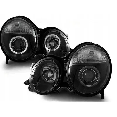 Lampy nowe Mercedes W210 99-02 e-klasa ringi black