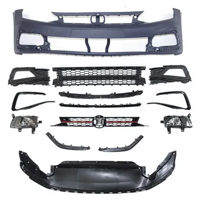 Przedni zderzak sport Grille Lampy przeciwmgielne VW POLO VI 2017-2020