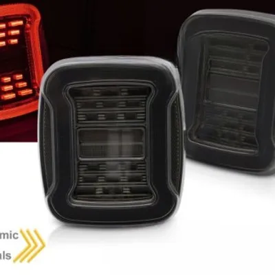 Lampy tylne diodowe Jeep Wrangler YJ/TJ (1991–2006) Smoke