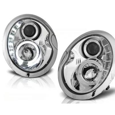 MINI COOPER HATCHBACK lampy reflektory daylight chrome