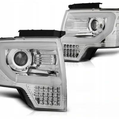 Lampy Przednie Ford F150 Mk12 08-14 Led Chrome