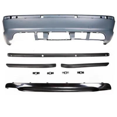Zderzak tylny z dyfuzorem do bmw 3 e46 98-05 sedan