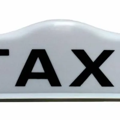 Lampa Taxi white 12 V szpakówka biały