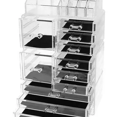 Organizer na kosmetyki drobiazgi akrylowy XL
