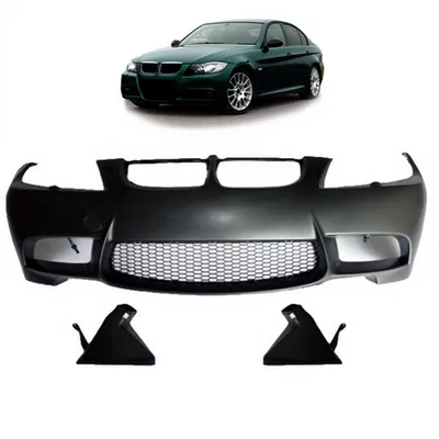 Przedni zderzak sport SRA wloty powietrza na hamulce BMW 3 E90 E91 przed liftem 2005-2008