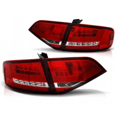 Lampy Diodowe Audi A4 B8 08-11 Sedan Red White Led