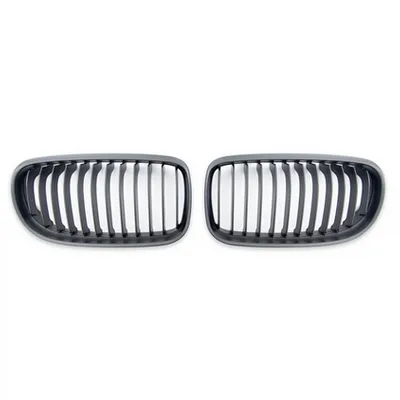 Grill sportowy pojedyncze żeberka Matt Black  BMW 3 (E90) Sedan (E91) Touring Facelift 2008-2011