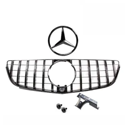 Grill mercedes w207 13-17 black logo panamericana