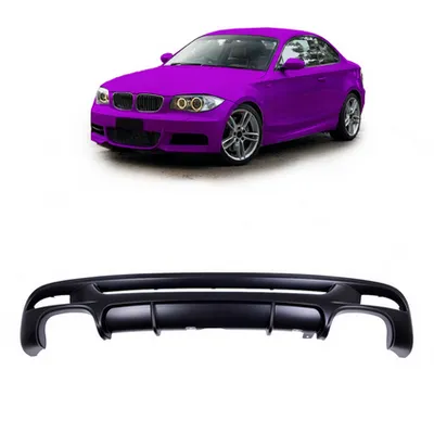 Tylny dyfuzor Matt Black BMW 1 E82 E88 2007-2013