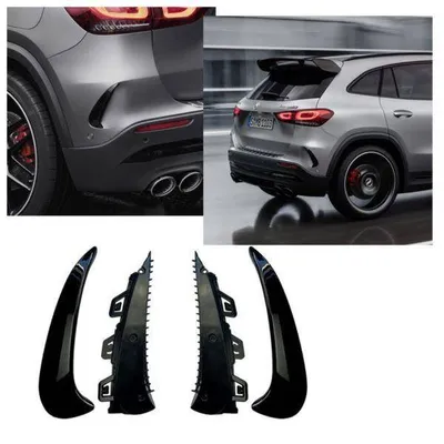 Amg look flics aero flaps black mercedes gla h247