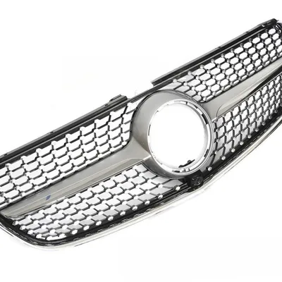 Grill Mercedes V-Class W447 2014–2019 Diamond Style Silver / Chrome Black