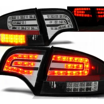 Lampy diodowe AUDI A4 B7 04-07 sedan black LED