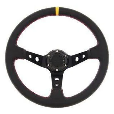 Kierownica Pro 350mm offset:80mm Carbon Yellow