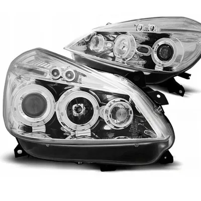 Lampy Reflektory Renault Clio 3 05-09 Ringi Chrom