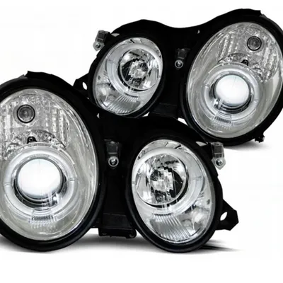Lampy Mercedes W208 Clk 97-02 Soczewki Ringi Chrom