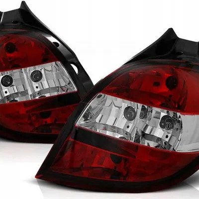 Lampy tylne nowe RENAULT CLIO 3 05-09 CLEAR RED WHITE