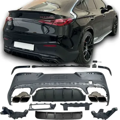 Dyfuzor mercedes c254 glc coupe 2x2 chrome