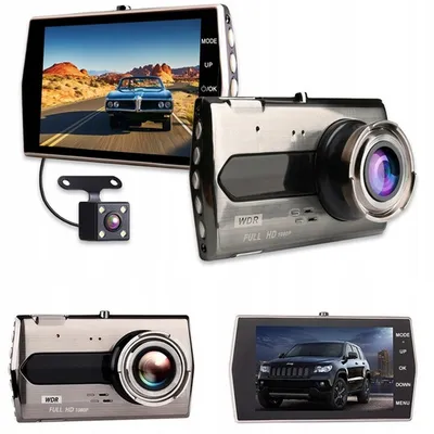 Rejestrator jazdy z kamerą cofania full hd wideorejestrator samochodowy