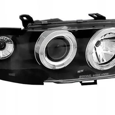 Reflektory przednie Opel Astra F BLACK RINGI