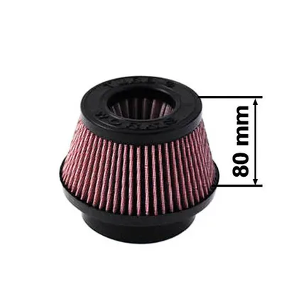Filtr stożkowy TURBOWORKS H:80mm OTW:60-77mm Purple